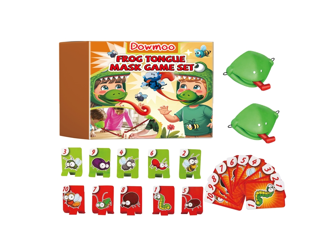 Juego de máscaras de lengua de rana