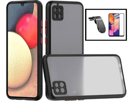 Kit Carcasa + Protector de Pantalla + Soporte Samsung Galaxy M12 PHONECARE Anti Choque
