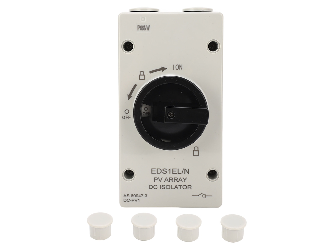 Veloriskku-interruptor Isolador Dc Pv 32a Ip66 Resistente À Água E Ao Fogo, Interruptor De Desconexão Rápida Fotovoltaica 1000v