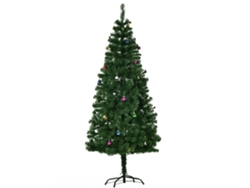 Árvore De Natal 180cm 624 Galhos Enfeites Pinhas Verde