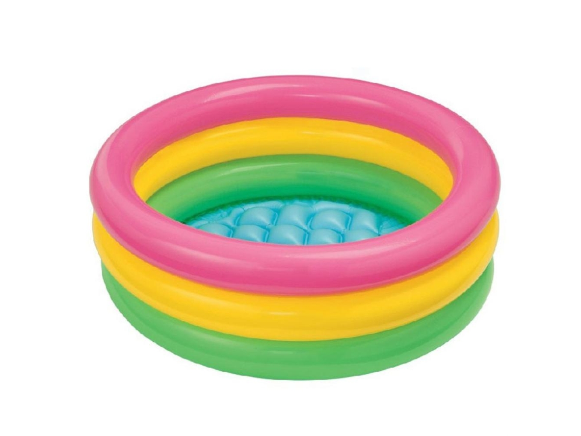 Piscina Inflável Para Bebê Com 3 Cores Arco-íris Redonda Pvc 60cm/90cm/120cm Para Crianças