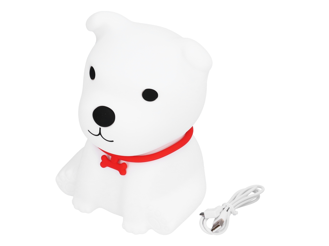 2026-lámpara De Silicona En Forma De Perro Bonito Luz Nocturna Portátil Para Niños Cuna Recargable Usb