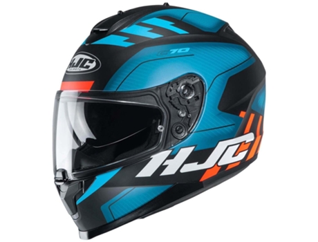 Casco HJC C70 Koro Color Mate-Azul-negro-naranja Talla S
