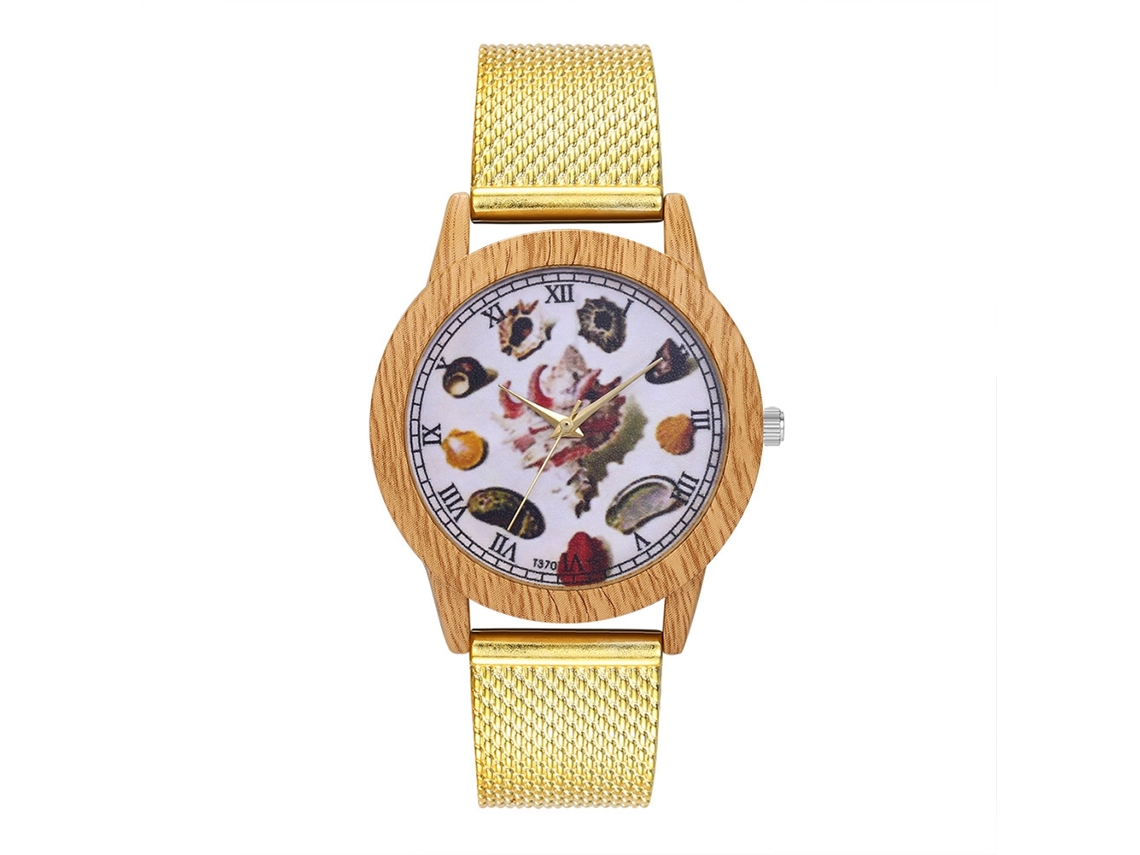 Reloj De Cuarzo Unisex De Moda Para Hombre Y Mujer Con Correa De Silicona (dorado)