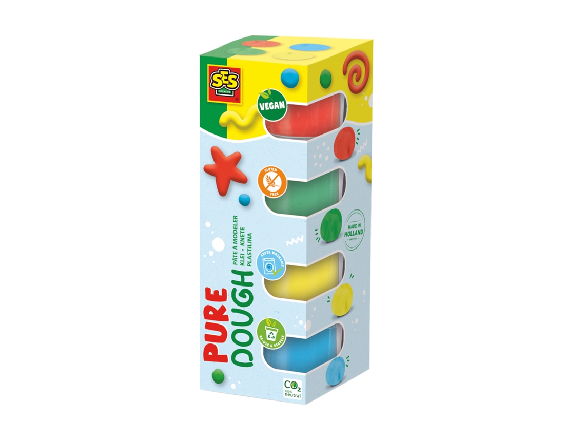 Plastilina SES Sentirse Bien Puro 4X90G Masa 00511
