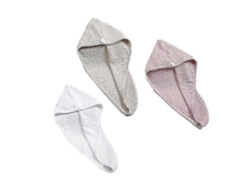 Toalla de baño absorbente de secado rápido Rosewell para cabello rizado con botones