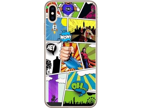Carcasa iPhone XS Max TUMUNDOSMARTPHONE Comic Multicolor