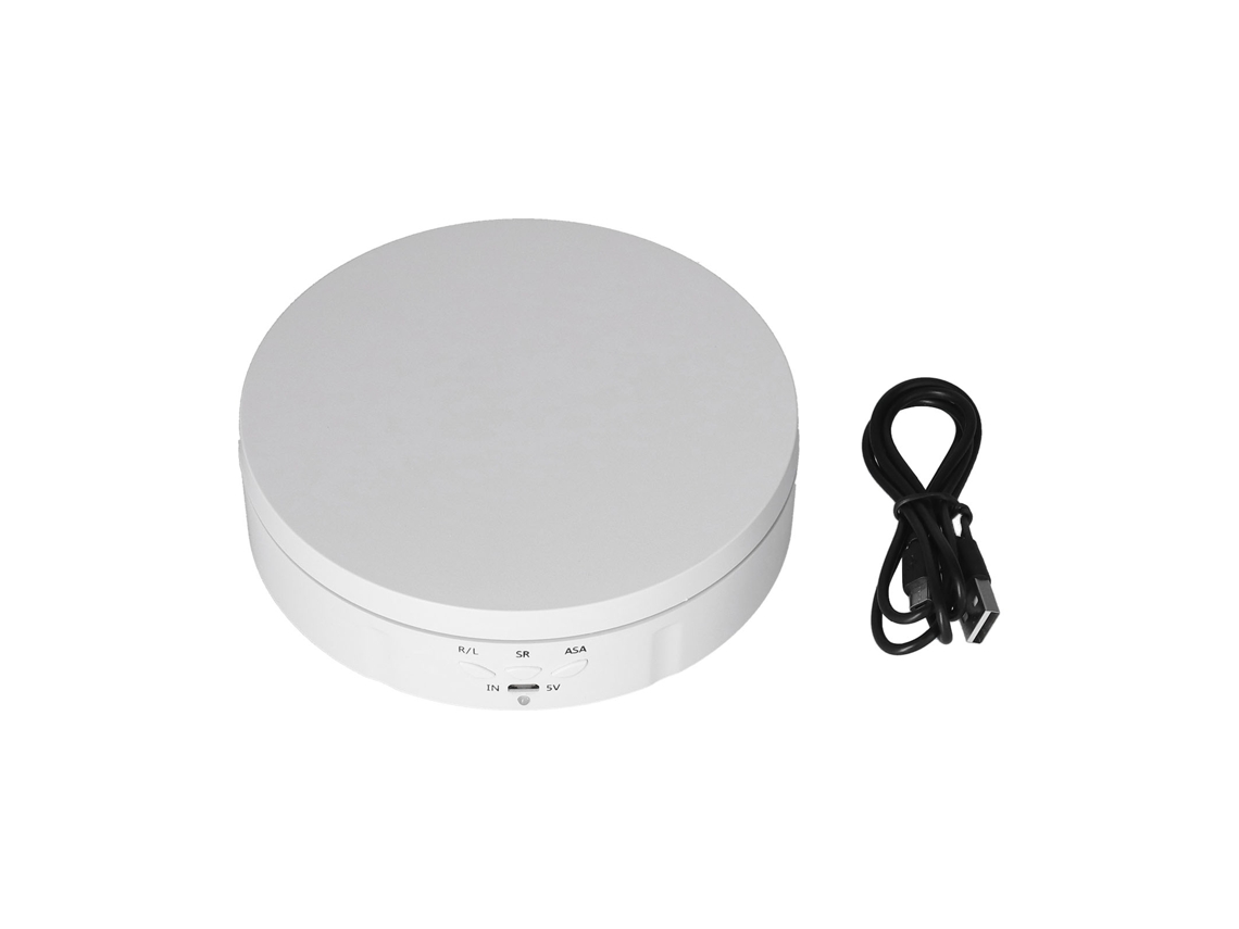 Estante Expositor Giratorio Automático De 145 Mm Con 3 Velocidades Y Conexión Usb Para Vitrinas De Joyería, Con Capacidad De Hasta 10 Kg.