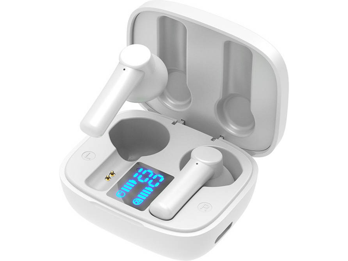 Audífonos Bluetooth inalámbricos verdaderos SZSMART SZSMART -EJ03 (Intrauditivos - Micrófono - Blanco)