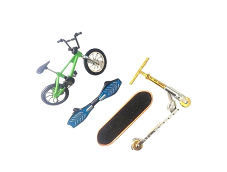 Juguete de Patineta de Dedo de Bicicleta - Patineta, Tabla de Vitalidad Y Juego de Scooter Verde