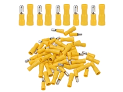 Kit De 50 Conectores De Crimpeo Isolados Macho Hembra 12‑10 Awg Terminales De Cable Balas