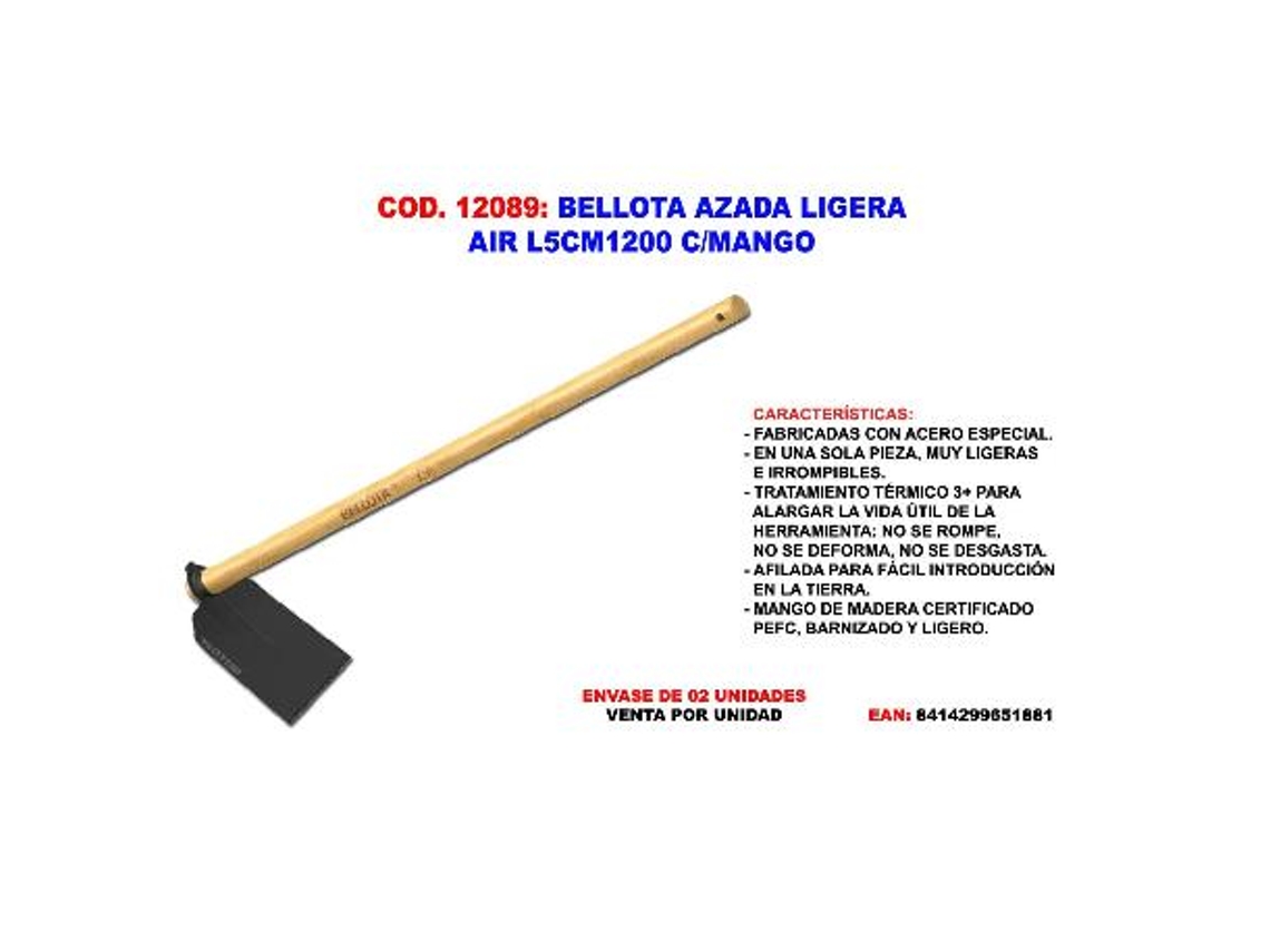 Bellota azada ligera air l5cm1200 c-mango