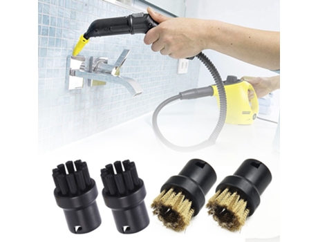Boquilla de cepillo de herramienta manual para Limpiador de vapor Karcher Sc1 Sc2 Sc3 Sc4 Sc5, cepillos X 4, recolector de polvo, barredor de alfom...