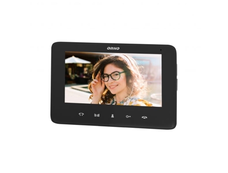 Monitor de Vídeo com Tela LCD de 7â³ com Função de Abertura de Portão e Interfone Preto â ORNO