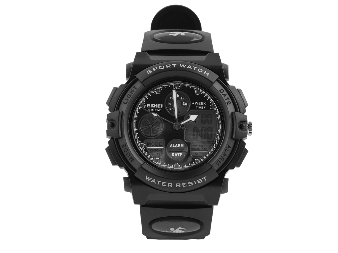 Reloj Electrónico Deportivo Impermeable Para Niños Con Iluminación Impermeable