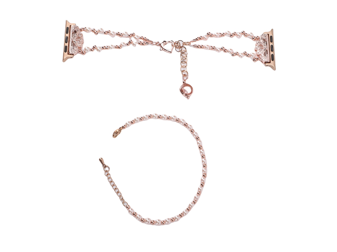 Pulsera De Reloj De Cuentas Para Apple Watch 38/40/41/42/44mm Mujer Elástica Estirable