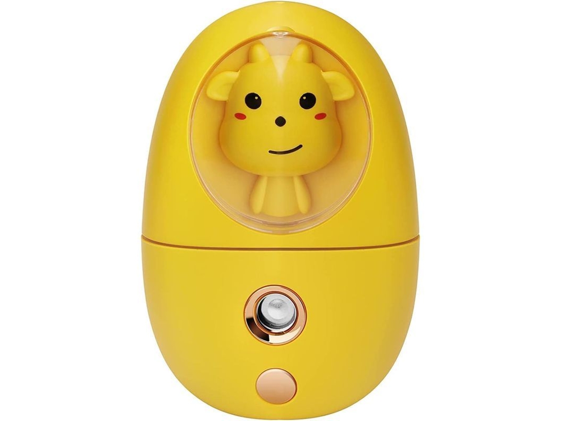 Vaporizador Facial Nanoiónico Portátil - Mini Vaporizador Facial De Mano Para Uso Doméstico, Diseño De Mascota Adorable (amarillo)