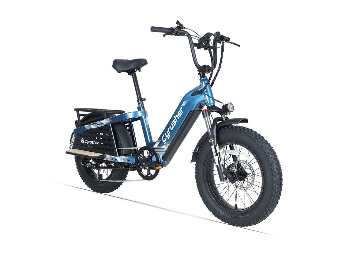 Bicicleta eléctrica de carga Cyrusher Glider con batería de 52 V y 15,6 Ah
