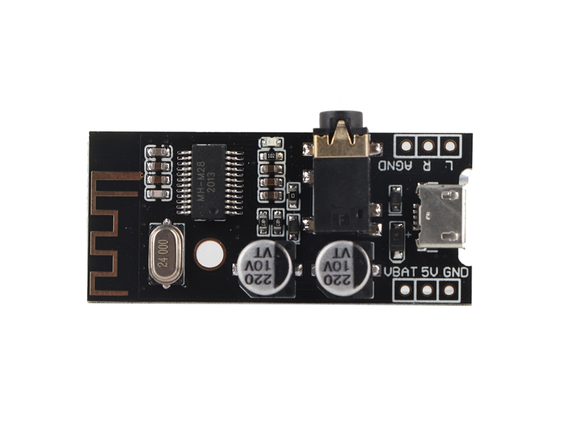 Módulo De Áudio Sem Fio Bluetooth 4.2 Hw-407 Estéreo Dual Canal Transmissão Sem Perdas Dc3.7v-5v 20m