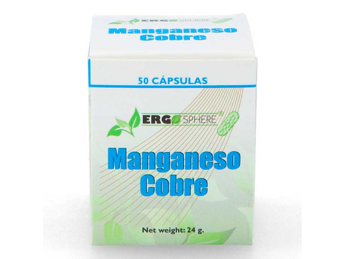 Complemento Alimentar MANGANESO Manganeso-Cobre 50Cap. Ergosphere Ergonat