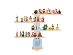 Estantería de pared magnética Todeco para Toniebox y Tonies, hasta 50 60 figuras Tonie, Tonie Regal Girl y Boy, barras verticales