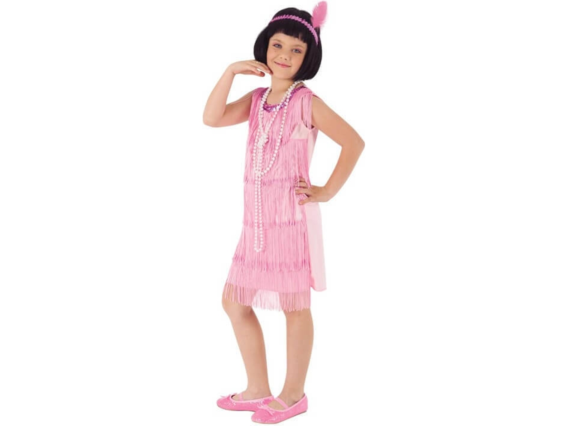 Disfraz de Niña DISFRAZZES Burlesque Rosa (Talla: 5 a 6 años)