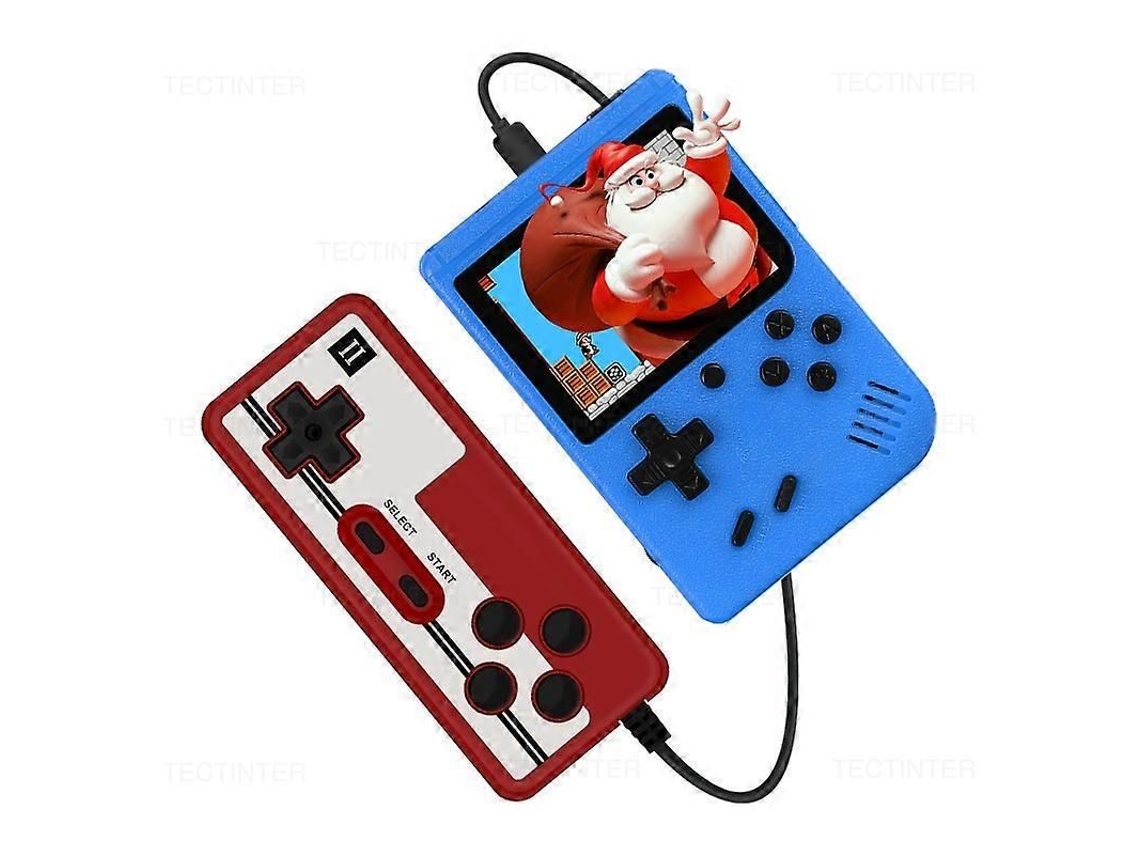 Consola de videojuegos retro portátil GOKOCO, 8 bits, reproductor de juegos integrado, 500 juegos, salida AV.