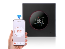 Termostato inteligente Wifi con enchufe de 16 A, control de temperatura, modos blanco, negro y azul.