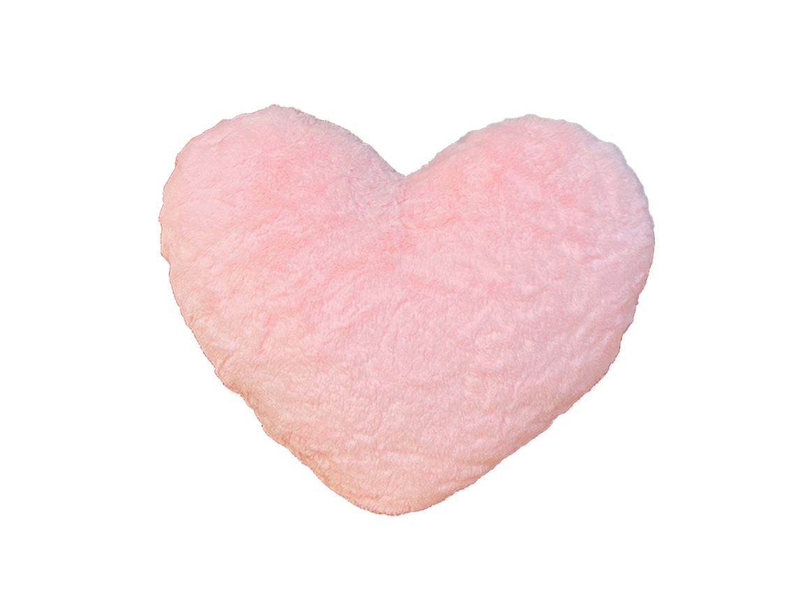 Cojín Corazón - Peluche Imitación Piel De Conejo