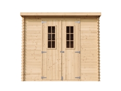 Cobertizo de madera Timbela M310c de 2,63 m² (alto x ancho x alto): 200 x 239 x 142 cm