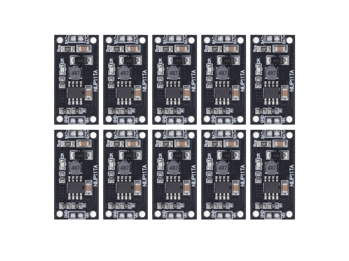 Módulo Cargador De Batería Nimh 5s De 10 Piezas, Placa Pcb Ligera Con Protección Para Power Bank.
