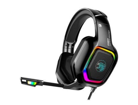 Chronus A30 Auriculares para juegos para Ps4 Ps5 Xbox One Pc Auriculares con cable con micrófono Cancelación de ruido Luz Rgb BISBISOUS