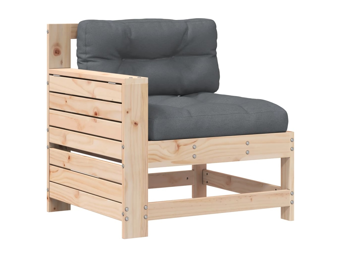 Maison Exclusive - Sofá de jardín con cojín, madera maciza de pino.