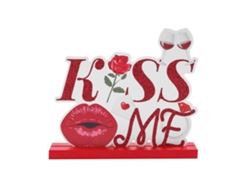 Decoración De Mesa Madera Para El Día San Valentín, Adornos Escritorio, Feliz Artesanal