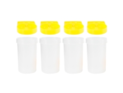 Bebedero Primerox para abejas, fabricado en plástico transparente, con 4 unidades, para apicultura.