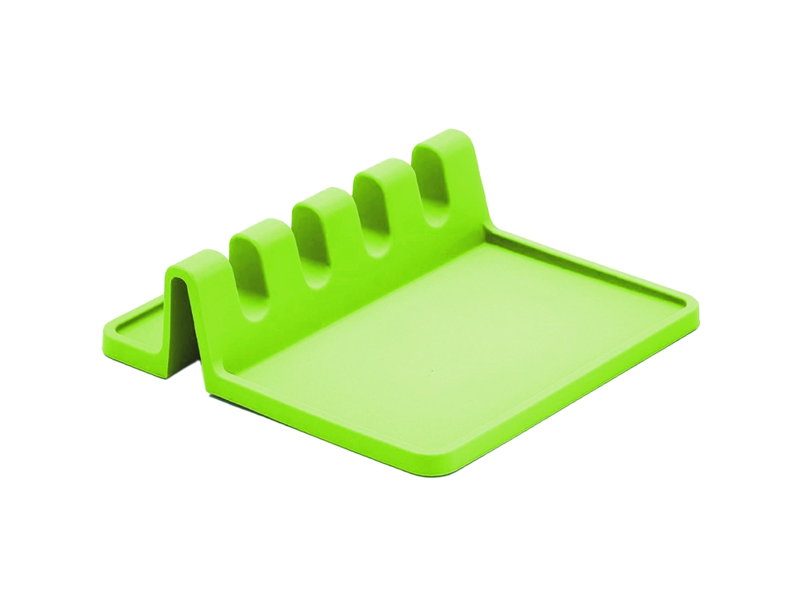 Reposacucharas de silicona, para estufa o encimera de cocina, soporte para utensilios con ranuras para almohadilla de goteo NEVEANCE