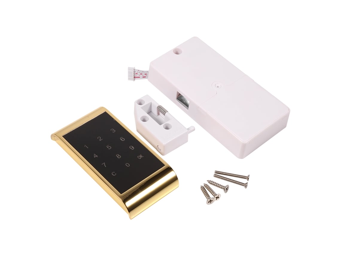 Cerradura Electrónica Digital Con Teclado Táctil Para Armarios Y Cajones - Oro