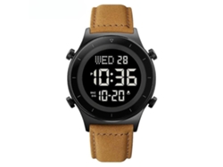Relojes De Pulso Digitales Impermeables Cronómetro Alarma Cuenta Regresiva Tiempo Doble Máquina Negra Marrón Cinturón Yuysan