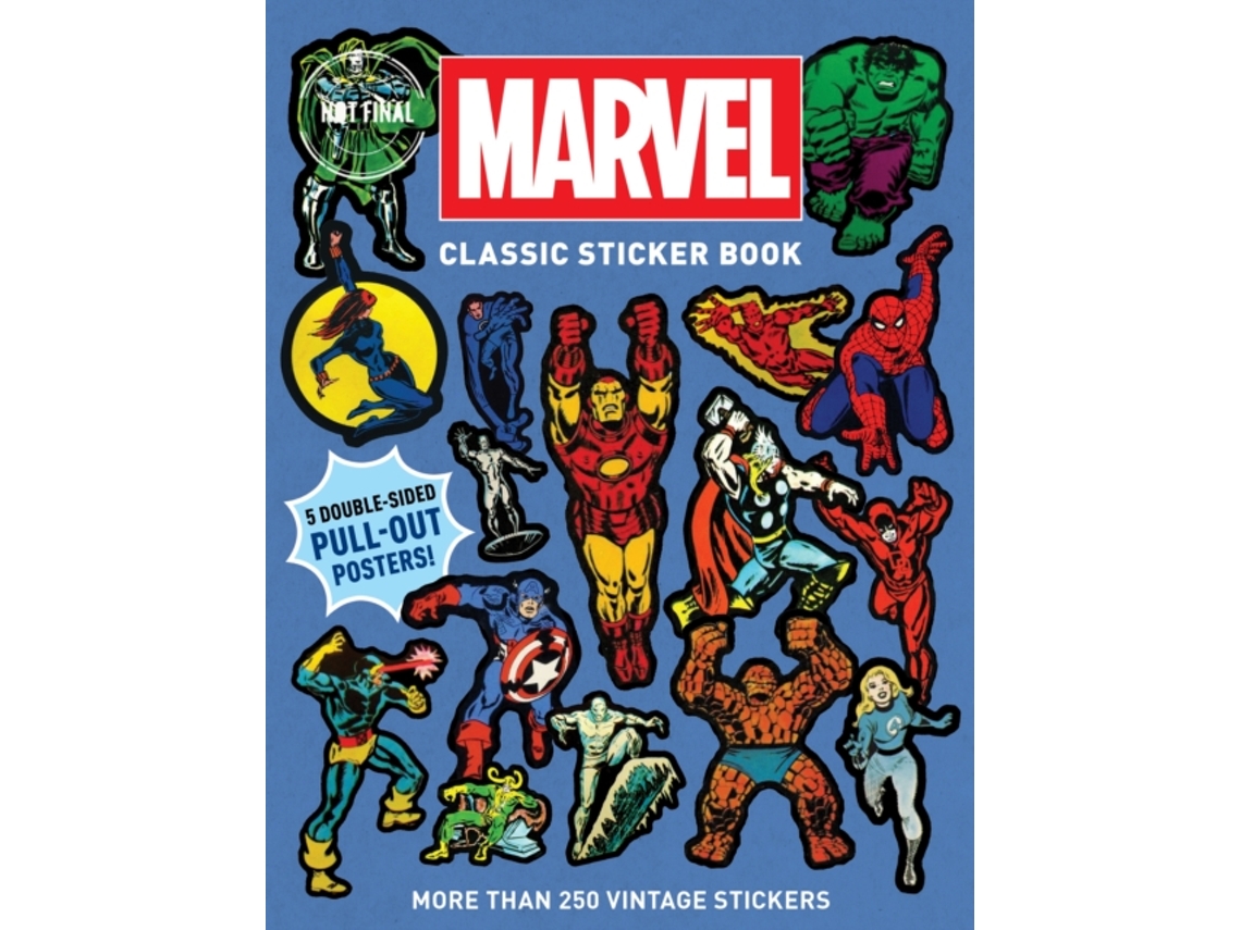 Libro Marvel Classic Sticker Book de Marvel Entertainment (Inglés)