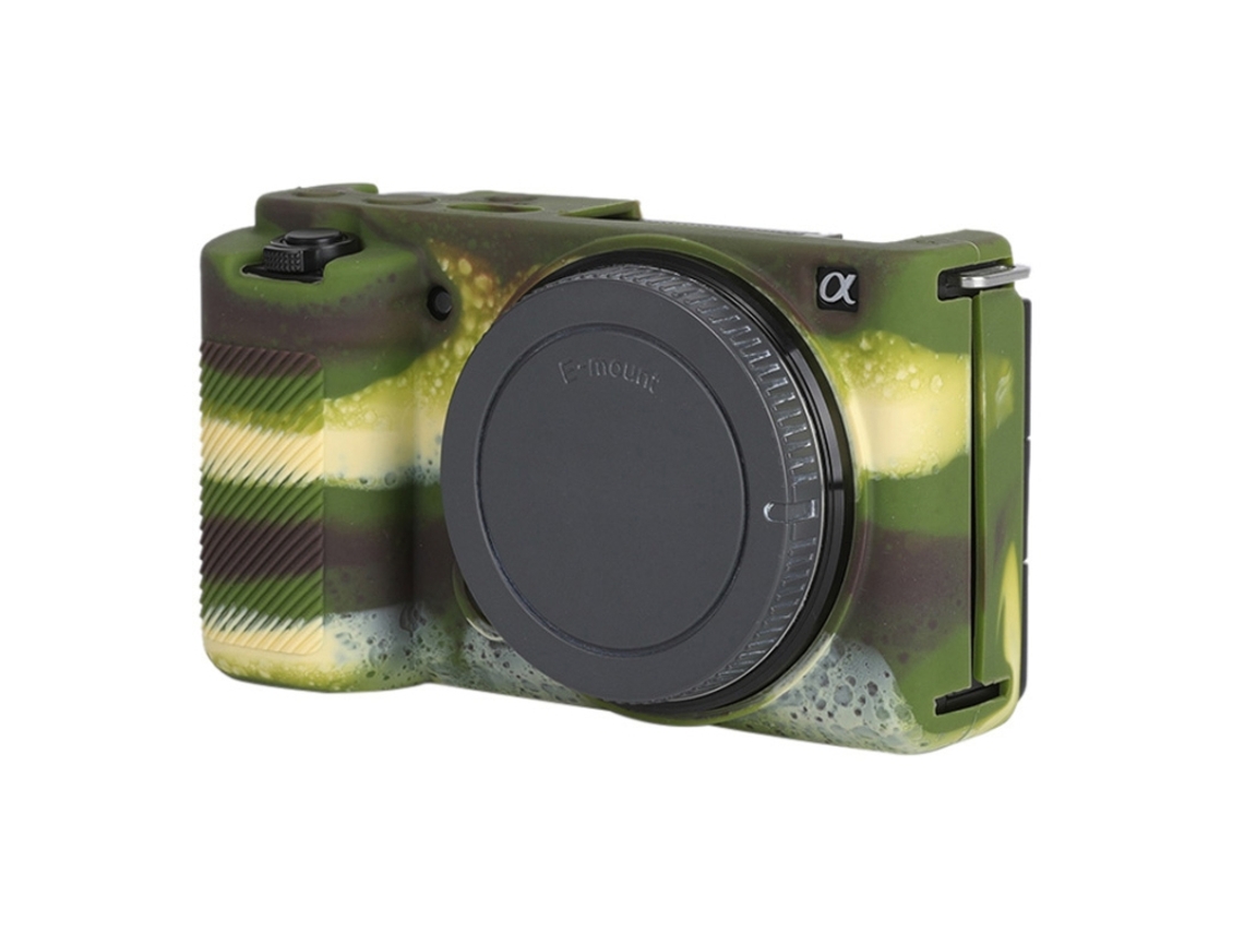 Funda protectora de silicona suave para Sony ZV E10 Camuflaje XIAOMOYU