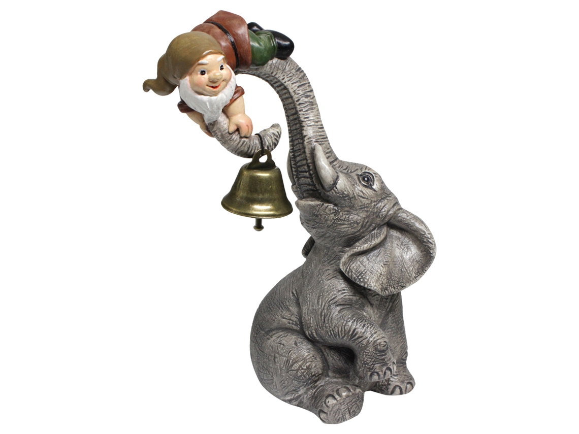 Figura de elefante de resina para exteriores con detalles exquisitos para la decoración de jardines, patios y balcones.