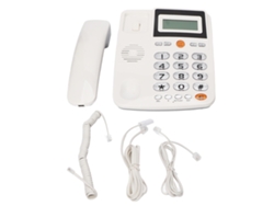 Telefone Fixo Com Fio Botões Grandes Amplificado Id Chamadas Brilho Ajustável Para Idosos