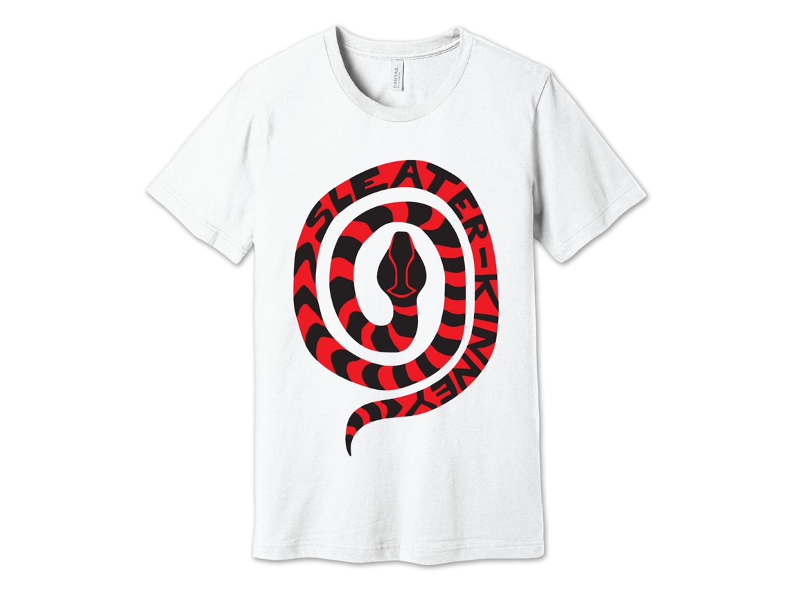 Camiseta blanca Sleater Kinney Snake ROCKINSTONE Unisex Adulto Más vendido Talla: M
