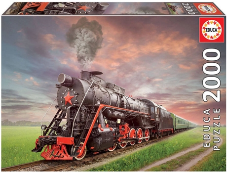 Puzzle EDUCA BORRAS Locomotora de Vapor (2000 piezas)