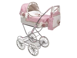 Coche de Muñecas ARIAS Coche Capota Reborn de Paris c/ Bolso 90 cm (Edad Mínima: 3 Años - 43 x 19,5 x 63 cm)