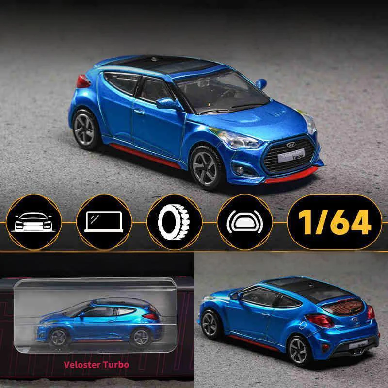 (azul) Modelo De Coche De Aleación A Escala 1:64 Y Modelo De Coche De Juguete.