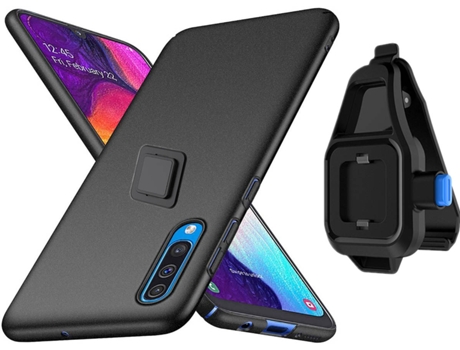 Funda Samsung A30S Turtleshell con Soporte de Cintura Negro