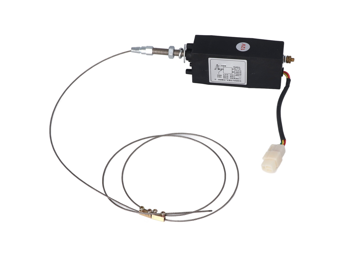 Valvula Solenoide Apagado Motor Diesel Controlador De Velocidad Throttle Electrico 12v Generador