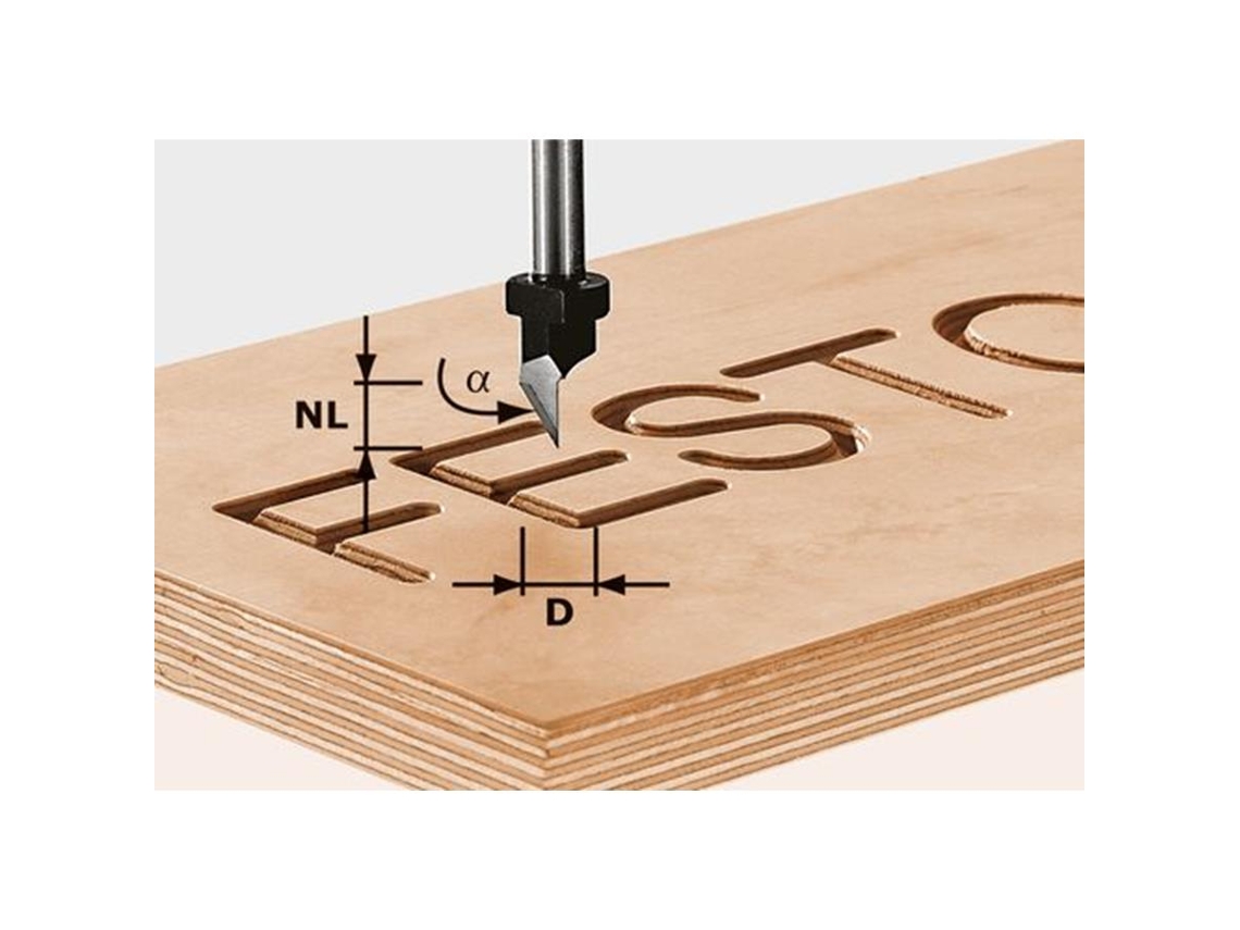 Fresadora de caracteres Hs S8 D11/60° FESTOOL