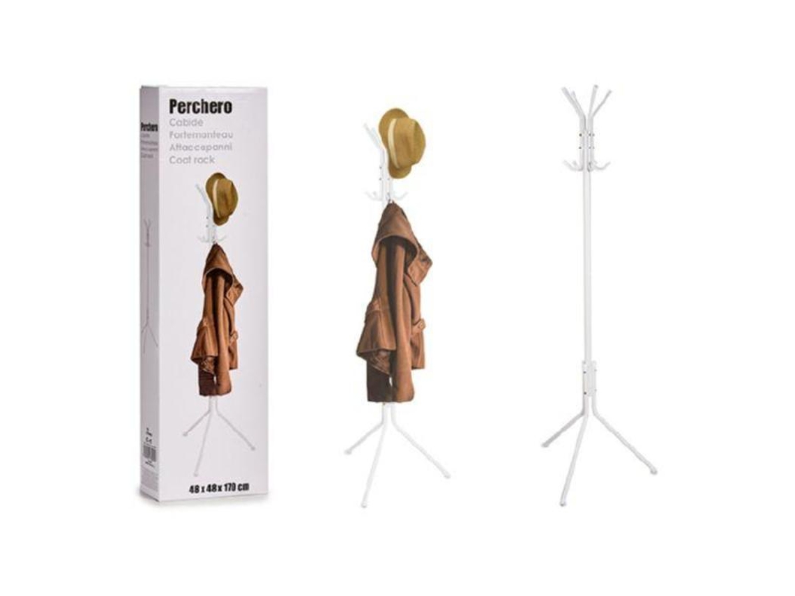 Perchero metal 48 x170cm blanco 78282